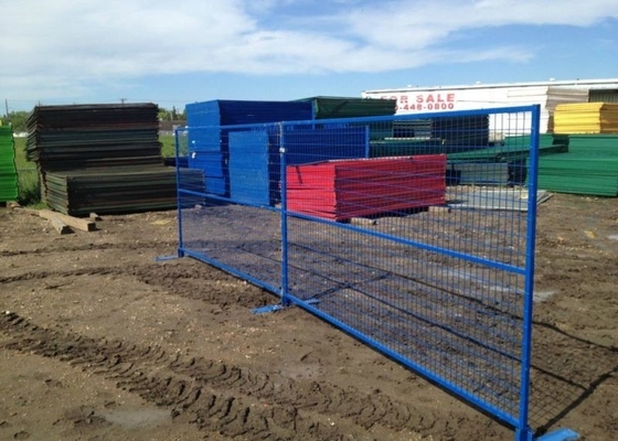 Portable Metal 8ft Tall Temporary Site Fencing With Powder Coating