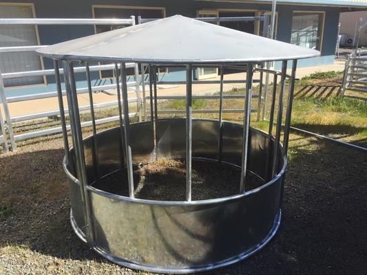 Galvanized cattle hay feeder portable sheep hay feeder cattle yard equipment