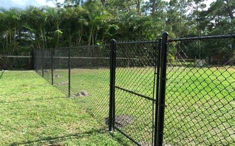 1.8m Height High Security 2.5mm Steel Chain Link Fencing Galvanized Round Post