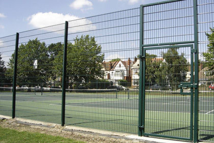 H2.4m 3d Wire Mesh Fence , W2m Galvanized Steel Wire Mesh Fence