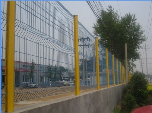 H2.4m 3d Wire Mesh Fence , W2m Galvanized Steel Wire Mesh Fence