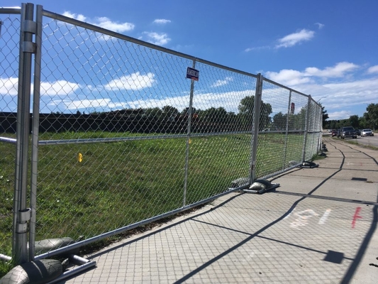 Free Standing 2mm Temporary Security Fencing Portable Galvanized For Events