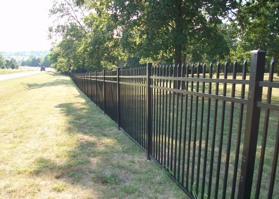 Steel Security 6ftx8ft Residential Ornamental Fence With Polyester Coated