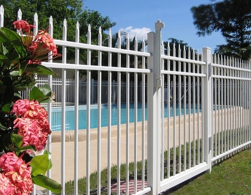 Ornamental Black Custom Wrought Iron Fence Decorative Metal