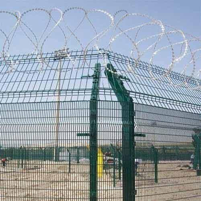Rustproof Metal Pvc Coated 2.4 M High Fence Panels For Security
