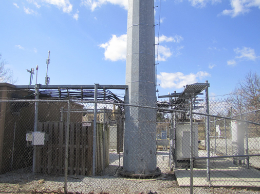 Industrial 6ft Height Tower Fencing With Triangle Spear Top