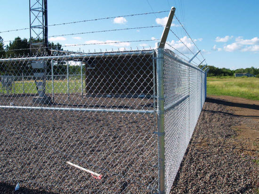 Stainless Steel 2200mm Height Diamond Wire Mesh Fencing With Electro Galvanized