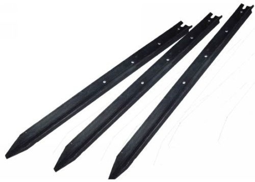 3000mm Length Metal Star Pickets , 2.04kg/M Black Star Picket