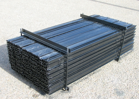 3000mm Length Metal Star Pickets , 2.04kg/M Black Star Picket