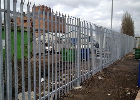 Weatherproof Galvanized 3ft Steel Palisade Fencing For Car Parks