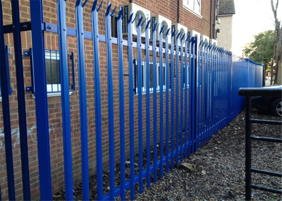 Hot Dipped Galvanized European 2.4m Palisade Fencing Stainless Steel