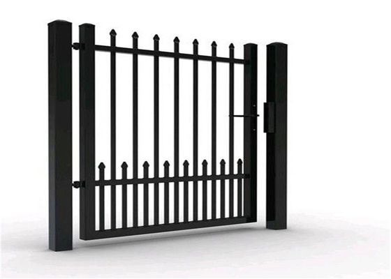 1.8 M Height Powder Coated Tubular Fencing Metal Picket Ornamental