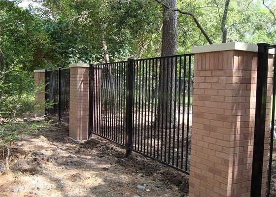 1.8 M Height Powder Coated Tubular Fencing Metal Picket Ornamental